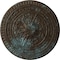 Ekena Millwork Naple Ceiling Medallion (Fits Canopies up to 3 3/8"), 37 1/2"OD x 3 3/8"P, Bronze Blue Patina CM37NABBS - alternate 1